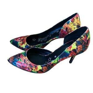 Brash Multicolor Floral Women's Heels
